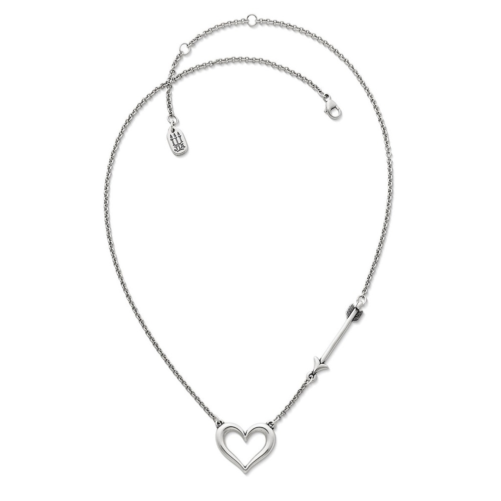 James Avery Love Struck Heart Necklace